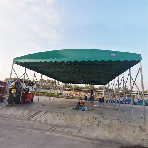 上海可水洗曲臂伸缩推拉篷款式 纺织品遮篷的实用与美观